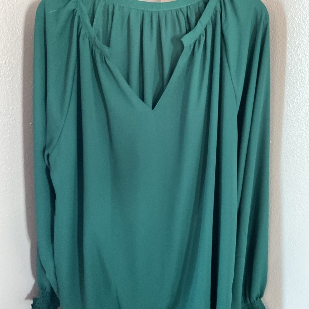 Elegant Green Women's Blouse size 2xl